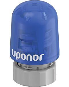 Uponor Vario S thermal actuator for underfloor heating, 230 V, blue, normally closed, for stainless steel manifolds