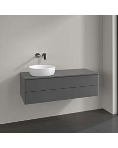 Villeroy &amp; Boch Antao vanity unit K22050GK 120x36x50cm, tap hole, washbasin top color: anthracite matt lacquer