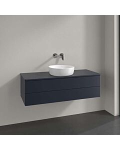 Villeroy &amp; Boch Antao vanity unit K21050HG 120x36x50cm, tap hole, washbasin top color lacquer, midnight blue matt lacquer