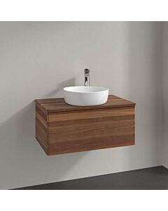 Villeroy und Boch Antao Waschtisch-Unterschrank K30012HM 80x36x50cm, Waschbeckenplattenfarbe warm walnut, warm walnut