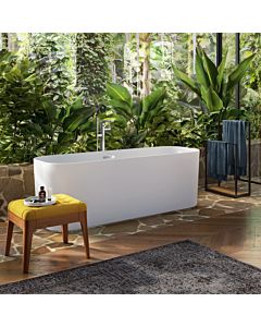 Villeroy und Boch Finion baignoire autoportante rectangulaire 177FIN7A100V1RW 170 x 70 cm, Emotion, anneau design, blanc pierre, chromé
