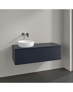 Villeroy &amp; Boch Antao vanity unit K33050HG 120x36x50cm, tap hole, washbasin top color lacquer, midnight blue matt lacquer