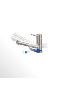 Villeroy und Boch Küchenarmatur Como Window 925800LC 8,6 l/min, umlegbar, ausziehbar, Edelstahl massiv