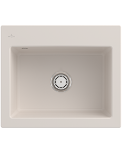 Villeroy und Boch Subway 60 S évier encastrable 330900KR Spülbecken , 600 x 510 mm, crème CeramicPlus
