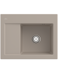 Villeroy und Boch Subway 45 Compact Einbauspüle 331200AM Einbauspüle links, 650 x 510 mm, almond CeramicPlus