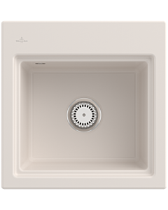 Villeroy und Boch Subway Style 50 S built-in sink 331500KR Spülbecken , 500 x 510 mm, crema CeramicPlus