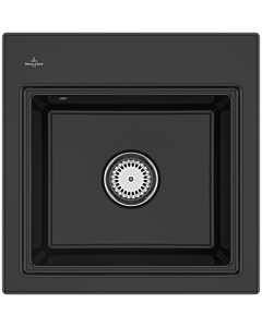 Villeroy und Boch Subway Évier encastré Style 50 S 331500S5 Spülbecken , 500 x 510 mm, ébène CeramicPlus