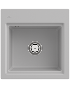 Villeroy und Boch Subway Style 50 S Einbauspüle 331500SM Spülbecken, 500 x 510 mm, steam CeramicPlus