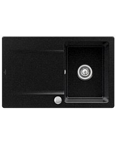 Villeroy & Boch Siluet évier encastrable 333402J0 avec garniture de vidage et actionnement excentrique, chromite