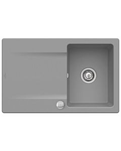 Villeroy & Boch Siluet Einbauspüle 333402RW mit Ablaufgarnitur und Exzenterbetätigung, Stone White