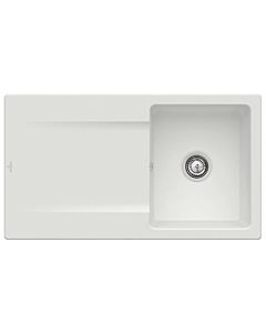 Villeroy & Boch Siluet sink 333501SM with waste set and manual operation, steam