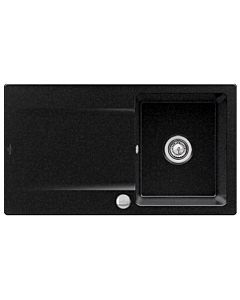 Villeroy & Boch Siluet évier encastrable 333502i4 avec garniture de vidage et actionnement excentrique, Graphit