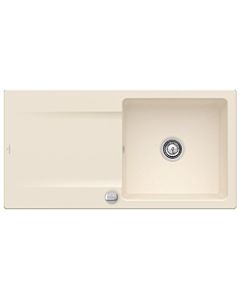 Villeroy & Boch Siluet Built-in sink 333602FU with drain fitting and eccentric operation, Ivory