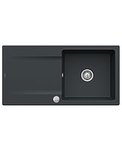 Villeroy & Boch Siluet Built-in sink 333602i4 with drain fitting and eccentric operation, Graphit