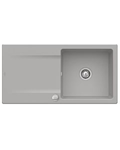Villeroy & Boch Siluet Built-in sink 333602KD with drain fitting and eccentric operation, Fossil