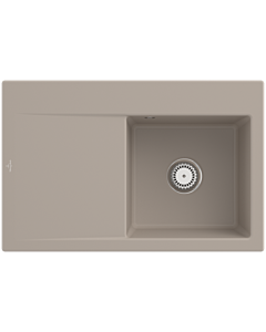 Villeroy und Boch Subway Style 45 built-in sink 334700AM Spülbecken right, almond CeramicPlus, 78 x 51 cm