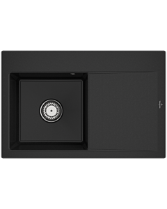 Villeroy und Boch Subway Style 45 Flat Einbauspüle 334800J0 Spülbecken links, chromite CeramicPlus, 78 x 51 cm