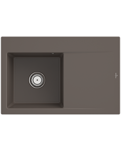 Villeroy und Boch Subway Style 45 Flat Einbauspüle 334800TR Spülbecken links, timber CeramicPlus, 78 x 51 cm