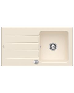 Villeroy & Boch Architectura Einbauspüle 335002FU mit Ablaufgarnitur und Exzenterbetätigung, Ivory