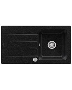 Villeroy & Boch Architectura Einbauspüle 335002J0 mit Ablaufgarnitur und Exzenterbetätigung, Chromit