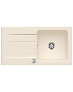 Villeroy & Boch Architectura Built-in sink 336002FU with drain fitting and eccentric operation, Ivory