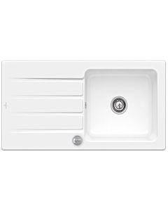 Villeroy & Boch Architectura Einbauspüle 336002KG mit Ablaufgarnitur und Exzenterbetätigung, Snow White