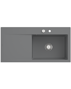 Villeroy und Boch Subway Style 60 sink 336102SL right, with waste set, pop-up waste, 1000 x 510 mm, stone CeramicPlus