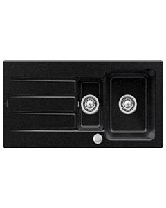 Villeroy & Boch Architectura Einbauspüle 336502J0 mit Ablaufgarnitur und Exzenterbetätigung, Chromit