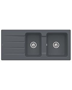 Villeroy & Boch Architectura évier intégré avec garniture de vidage et fonctionnement manuel, Graphit