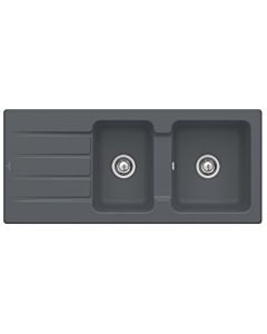Villeroy & Boch Architectura Einbauspüle 338002i4 mit Ablaufgarnitur und Exzenterbetätigung, Graphit