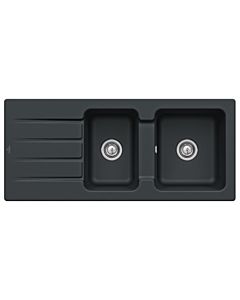 Villeroy & Boch Architectura Built-in sink 338002S5 with drain fitting and eccentric operation, Ebony
