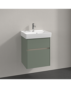 Villeroy und Boch Collaro Waschtischunterschrank C00600AF 46x54,6x37,4cm, Waschbecken mittig, soft green