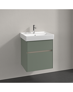 Villeroy und Boch Collaro Waschtischunterschrank C00700AF 51x54,6x41,4cm, Waschbecken mittig, soft green