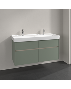 Villeroy und Boch Collaro meuble sous-vasque C01200AF 115,4x54,6x44,4cm, évier au milieu, vert tendre