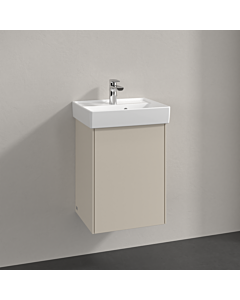 Villeroy und Boch Collaro meuble sous-vasque C00501VN 41x54,6x34,4cm, évier au milieu, butée à droite, gris cachemire