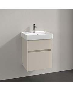 Villeroy und Boch Collaro meuble sous-vasque C00600VN 46x54,6x37,4cm, évier au milieu, gris cachemire