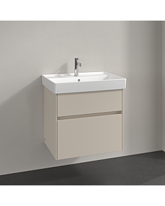Villeroy und Boch Collaro meuble sous-vasque C00900VN 60,4x54,6x44,4cm, évier au milieu, gris cachemire