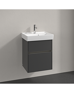 Villeroy und Boch Collaro meuble sous-vasque C00600VR 46x54,6x37,4cm, évier central, graphite