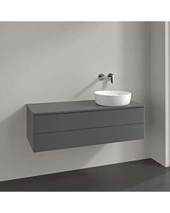Villeroy &amp; Boch Antao vanity unit K23050GK 120x36x50cm, tap hole, washbasin top color: anthracite matt lacquer