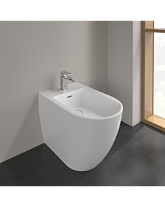 Villeroy & Boch Subway 3.0 Wand-Bidet 447100RW 37x59,5cm, 1 Hahnloch, mit Überlauf, stone white C-plus