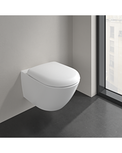 Villeroy & Boch Antao WC 370x560x355mm Rund wandh. 4674T0RW Abg. waagr. m. TwistFlush StoneWhite c+