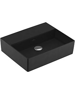 Villeroy und Boch Memento 2.0 Waschtisch 4A225FS5 50x42cm, ohne Hahnloch & Überlauf, Ebony C+