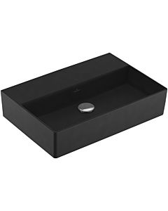 Villeroy und Boch Memento 2.0 Waschtisch 4A226FS5 60x42cm, ohne Hahnloch & Überlauf, Ebony C+