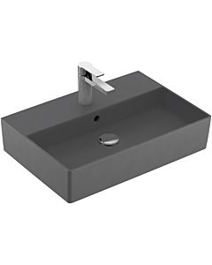 Villeroy und Boch Memento 2.0 Waschtisch 4A226GI4 60x42cm, mit Hahnloch und Überlauf, Graphite C+
