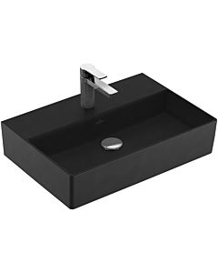 Villeroy & Boch Memento 2.0 Waschtisch 4A226LS5 60 x 42 cm, Ebony C-plus, mit Hahnloch, ohne Überlauf