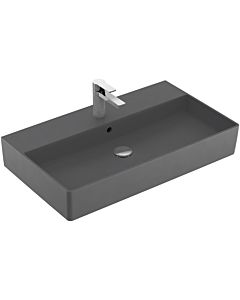 Villeroy und Boch Memento 2.0 Waschtisch 4A2280I4 80x47cm, mit Hahnloch und Überlauf, Graphite C+