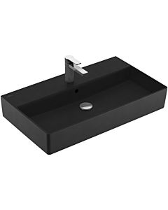 Villeroy und Boch Memento 2.0 Waschtisch 4A2280S5 80x47cm, mit Hahnloch und Überlauf, Ebony C+