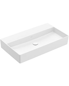 Villeroy und Boch Memento 2.0 Waschtisch 4A2283RW 80x47cm, ohne Hahnloch & Überlauf, Stone White C+