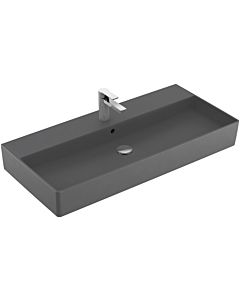 Villeroy und Boch Memento 2.0 Waschtisch 4A22A5I4 100x47cm, mit Hahnloch und Überlauf, Graphite C+