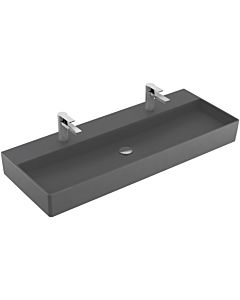 Villeroy und Boch Memento 2.0 Waschtisch 4A22C1I4 120x47cm, 2 Hahnlöcher, ohne Überlauf, Graphite C+